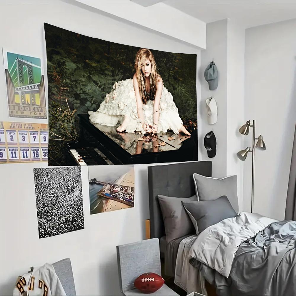 A-Avril Best L-Lavigne Tapestry Decoration party Background Hanging Cloth Bedroom Tapestry Room Decor Aesthetic820