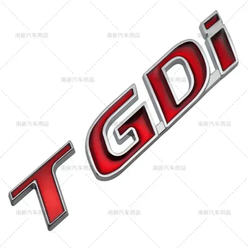 Autocolant 3D metal TGDI T GDI logo pentru apărătoare laterală pentru portbagaj din spate pentru Hyun-dai