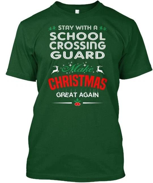 School Crossing Guard - Stay With A Make TTshirt Made in the USA Size S to 5XL L