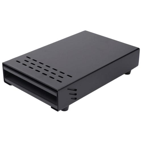 Stainless Steel Rubber Knock Box Drawer for Espresso Coffee, Thickening Coffee Residue Powder, Suitable for Home and Shop Use (Black LR063682)