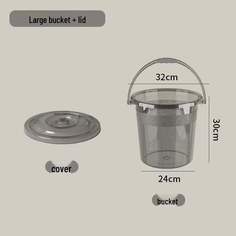ZISIZ Thickened Transparent Multi-purpose Bucket