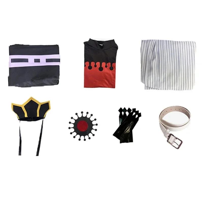 Anime Douma Cosplay Costume Wig Fan Doma Douma Cosplay Kimono Outfit Unisex Halloween Carnival Costumes for Men Women Adult