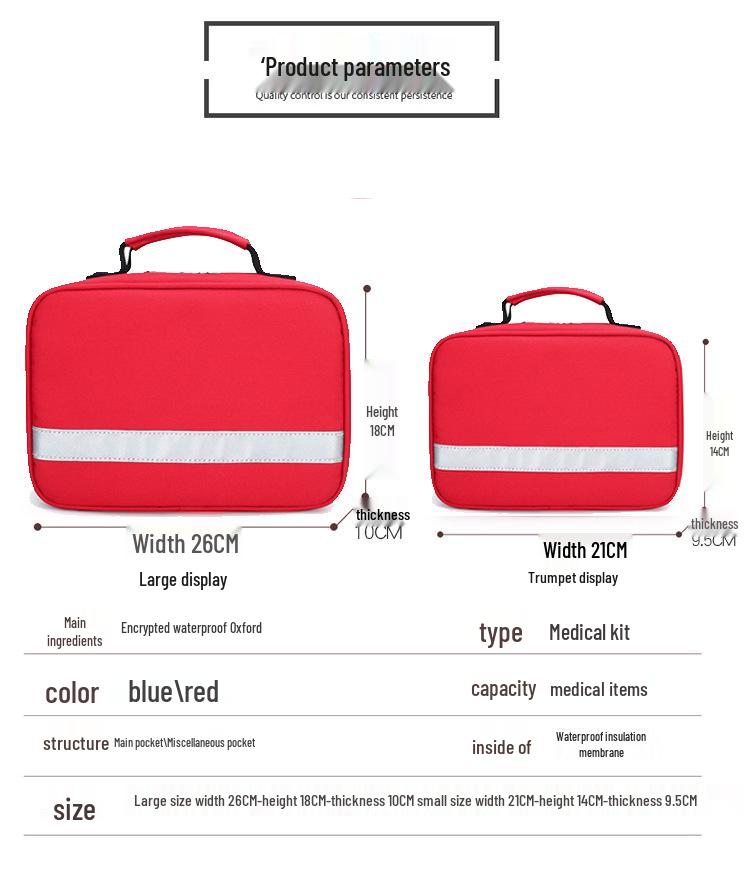 Tragbare isolierte Medizintasche - Kleine Erste-Hilfe- und Injektionstragetasche