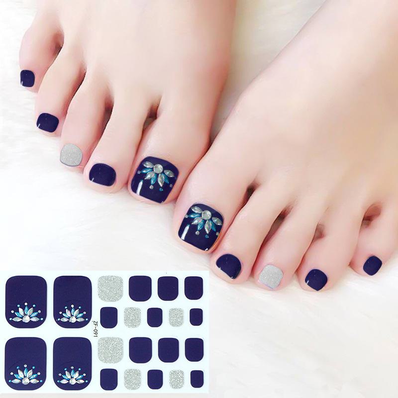 3D Αυτοκόλλητα Νυχιών με Μοτίβο Διαμαντιού: Αδιάβροχο, Μακράς Διάρκειας, Λευκαντικό για Πόδια