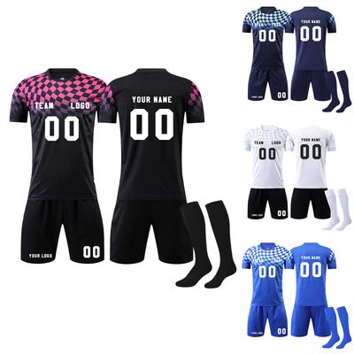 DIY Custom Adult And Children Three-piece Football Uniforms