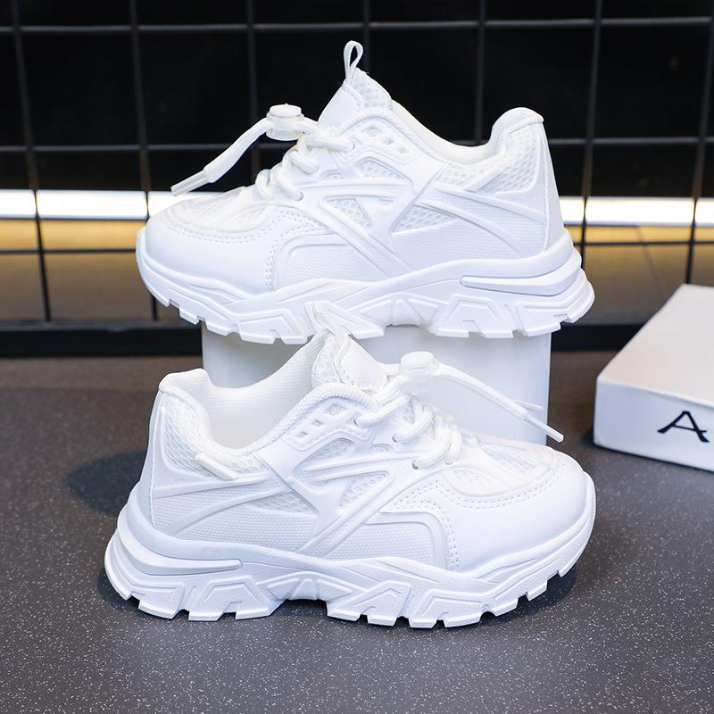 Little White Shoes Versatile Children's Breathable Dad Shoes 2025 Summer New Girls Ins Sports Shoes Boys Running Shoes