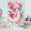 Magische Meisje Madoka Wandkleed Japanse Anime Tijdschriften Kunst Muur Achtergrond Doek Voor Tiener Meisje Slaapkamer Wandkleed Decor Schattig Cadeau