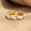 2026 New Versatile Color High-end Fashion Niche Temperament Open Ring Dopamine Dripping Index Finger Ring