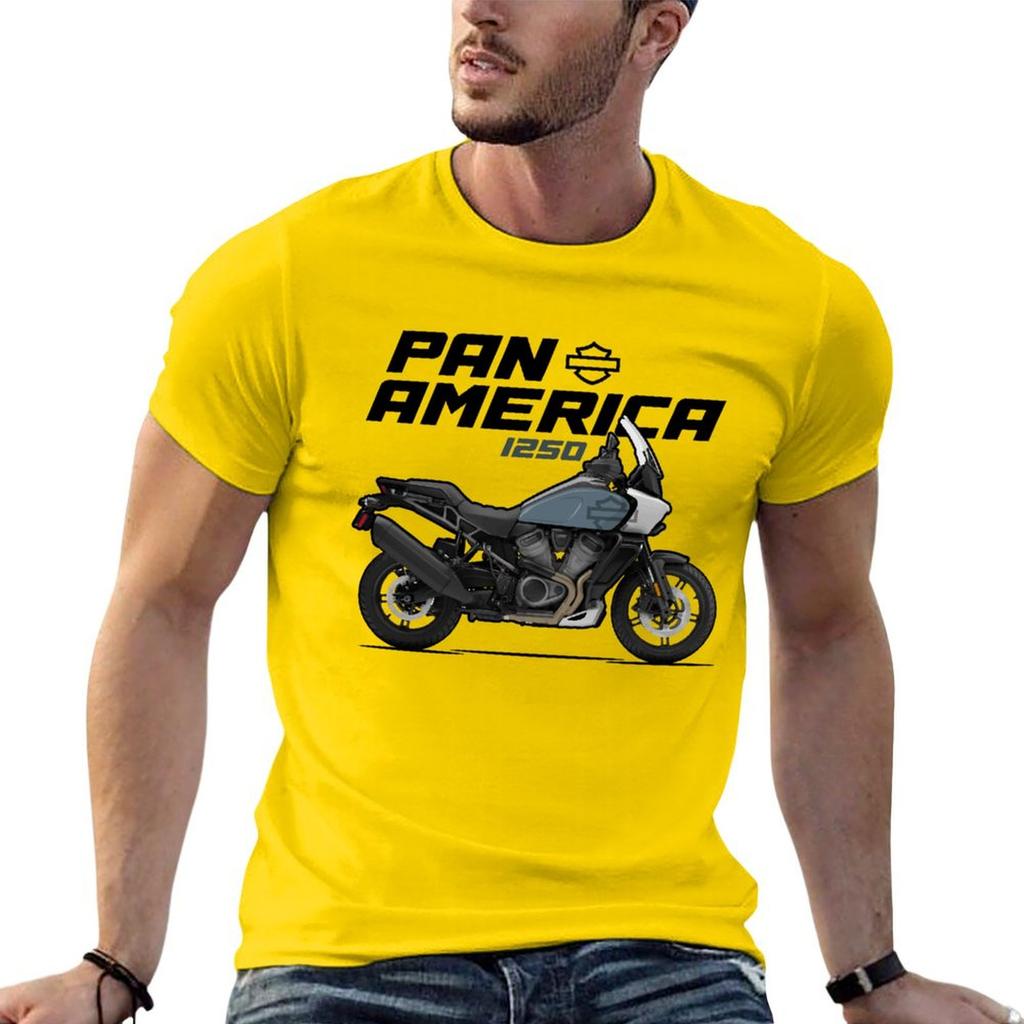 HD Pan America 1250 - Grey T-Shirt graphic shirts summer tops quick drying anime stuff mens white t shirts
