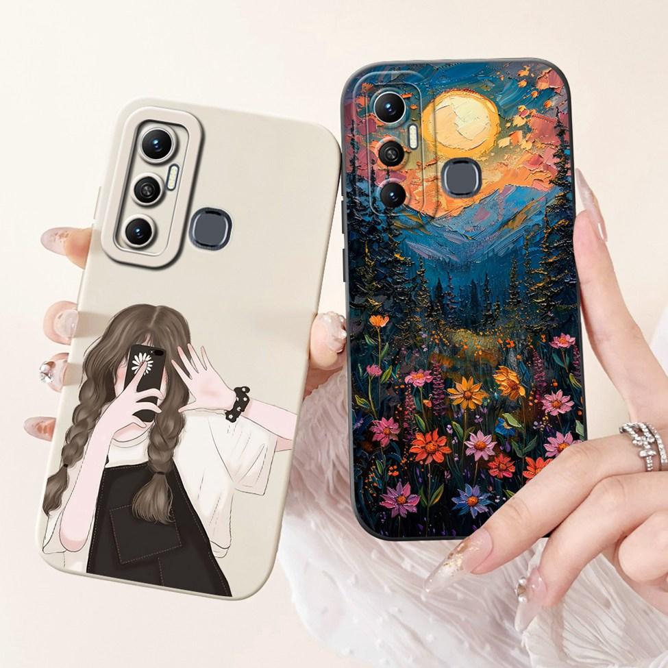 Für Infinix Hot 11 Hülle X662 Silikon Niedlich Mode Schmetterling Liebe Bemaltes Cover Für Infinix Hot 11 2021 Handyhülle X662B X689F