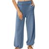 Dame Palazzo Bukser Sommer Uformell Flowy Wide Leg Bukser Strandreise ferieantrekk