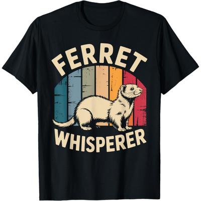 Melhor Estampa de Furão Para Homens Mulheres Crianças Animal de Estimação Furão Amante de Furão Camiseta(1)