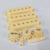 FLEOR Set of 52mm Single Coil Pickup Covers 2T1V Guitar Knobs Switch Tips ST SSS Guitar Parts Replacement