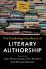 The The Cambridge Handbook of Literary Authorship Book