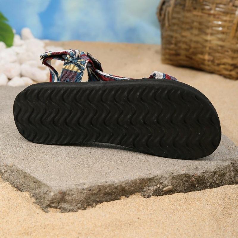 Fashion Summer Flat Women's Shoes Hemp Rope Set Foot Beach Sandals Outdoor All-match Casual Slippers Large Size Women Sandals