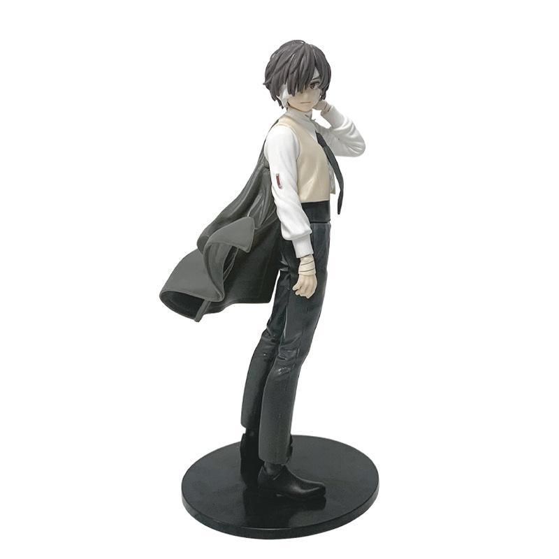 Bungo Stray Dogs Anime Nakahara Chuya Figure Dazai Osamu Action Figures Noodles Press Model PVC Collectible Toys Birthday Gifts