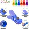 6 Pack Strong Magnetic Potato Chip Bag Clips, Non-Slip Plastic Sealing Clips, Suitable for Kitchen, Home and Office Food