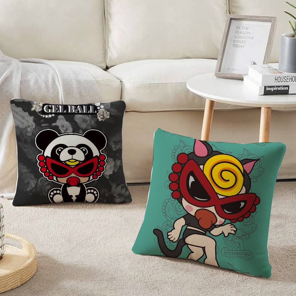 Japan Fashion H-Hysteric M-Mini Pillow Case Home Decor Throw For Sofa Bed Car Room Decor Gift Idea