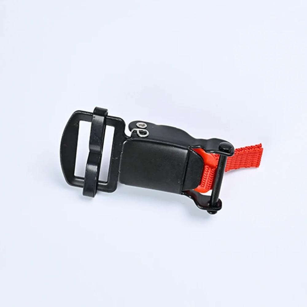6 Gear Adjustment Bike Helmet Clip Black/Red Helmet Accessories  for Scooter Bicycle Accessories