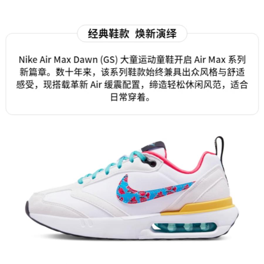 Nike Air Max Dawn Running Shoes GS DQ7772-100