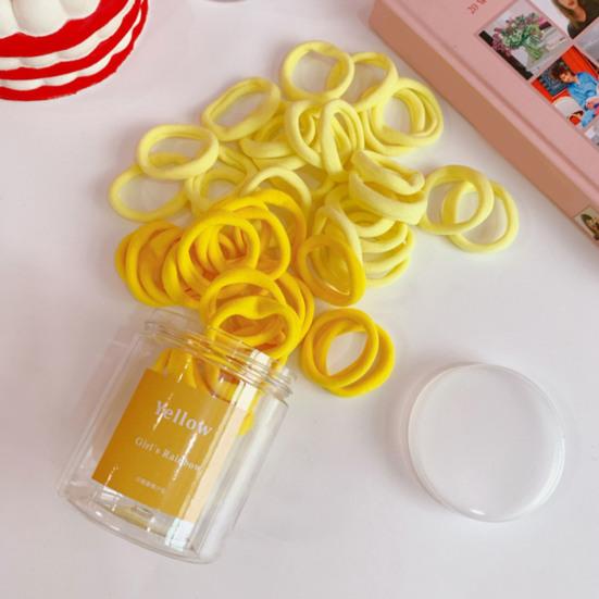 50Pcs Women Hair Ties Vibrant Color High Elasticity Hair Bands No Damage Strong Hold Ponytail Holder Versatile Hair Accessories