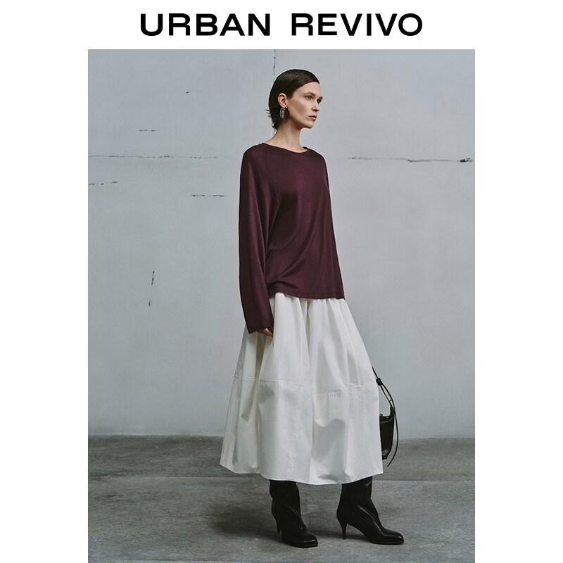 UR Urban Collection Women's Minimalist Crew Neck T-Shirt