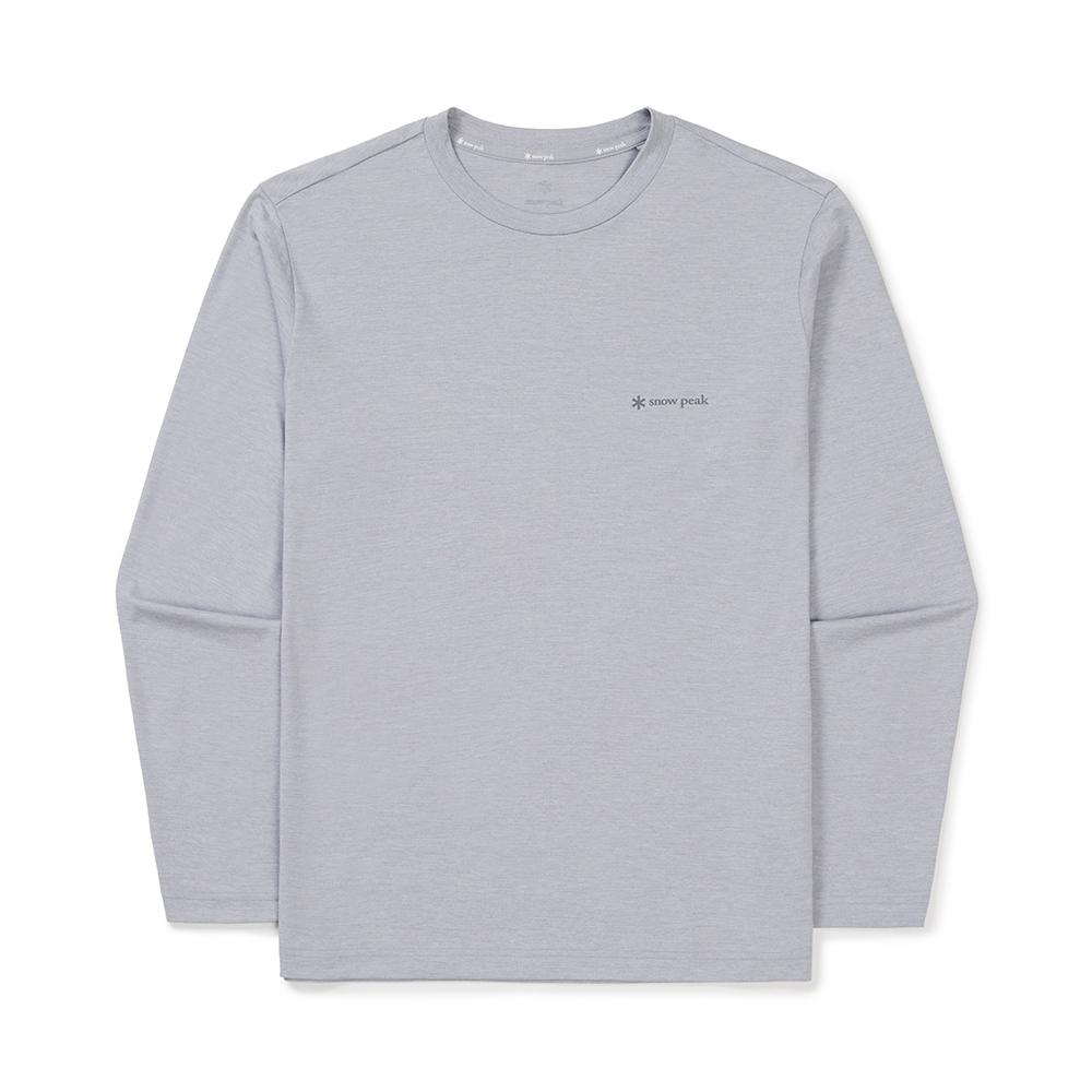 SNOWPEAK Delta Quick Dry Long Sleeve T-Shirt Gray (S25SMTTL20)