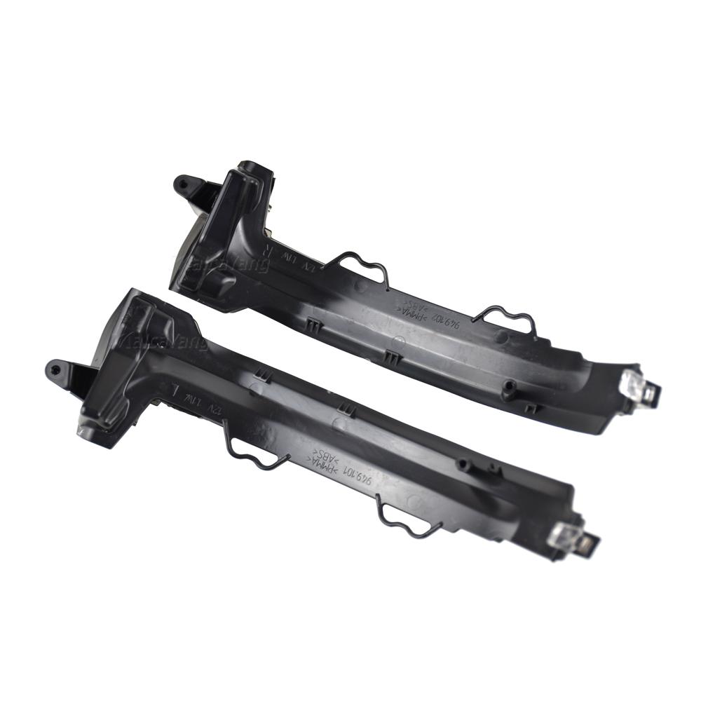 2pcs Dynamic Blinker LED Turn Signal Side Mirror Lights Indicator Flasher for  A4 S4 B9 A5 S5 RS4 RS5 2017 2018 2019
