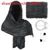 Cotton Linen Shawl With Geometric Pattern And Fringe For Casual Summer Wear