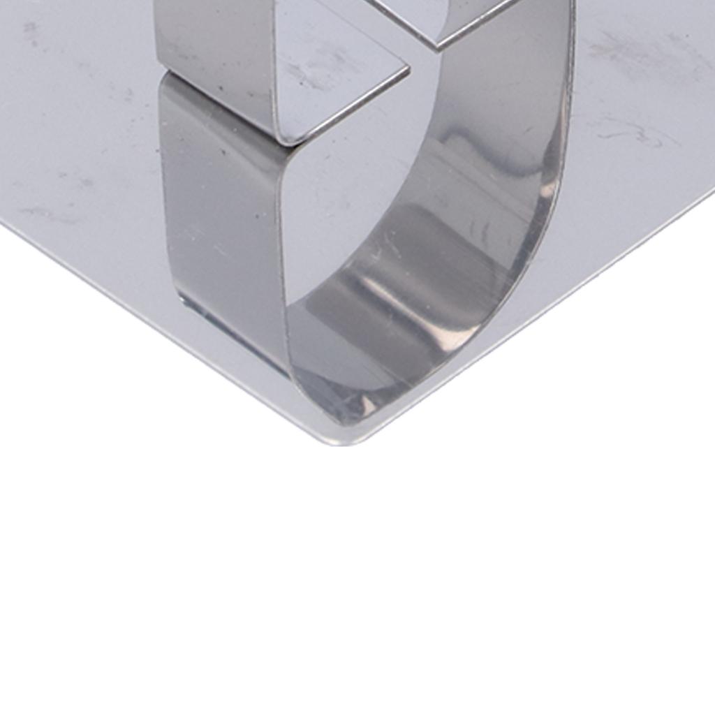 Cake Mousse Ring Mold Stainless Steel Dessert Rings Cake Cutter for Salads Pastries Baking ToolSquare: 4x8cm