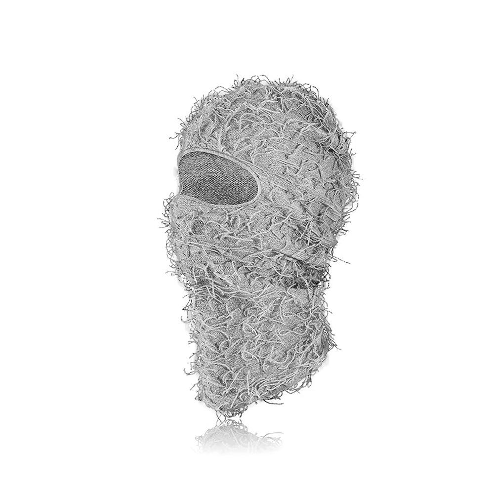 Balaklafa hat for men and women, funny acrylic knitted yarn head cover, outdoor skiing thermal mask