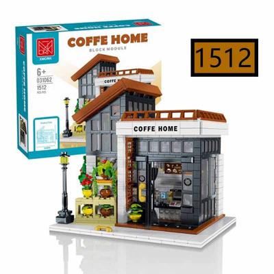Moc Kreative Stadt Straßenszene Helles Sonniges Kaffeehaus LED Modell Architektur Bausteine DIY Dekoration Spielzeug Für Kinder