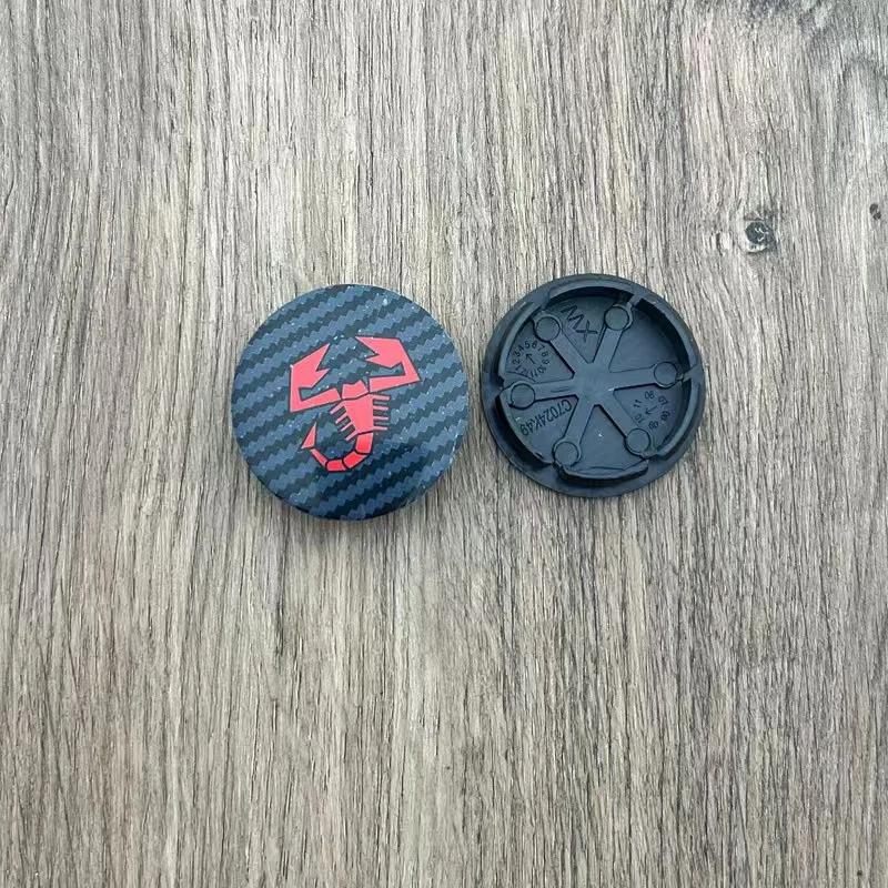 4pcs 50mm Abarth 500 Wheel Center Hub Caps Car Rims Dust Proof Cover Emblem Badge for Fiat Palio Stilo Bravo Perla Puntosiena
