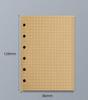 45 Sheets A5 A6 A7 Loose Leaf Notebook Refill Spiral Binder Inner Page Line Blank craft  Grid Inside Paper Stationery