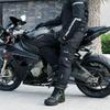 Rutschfeste Motorrad-Stiefel für Herren mit Gummisohle und Mikrofaser für Sport und Schutz