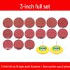 Round Self-Adhesive Sanding Discs Set: 1-4 Inch Polishing Pads for Glass Grinding