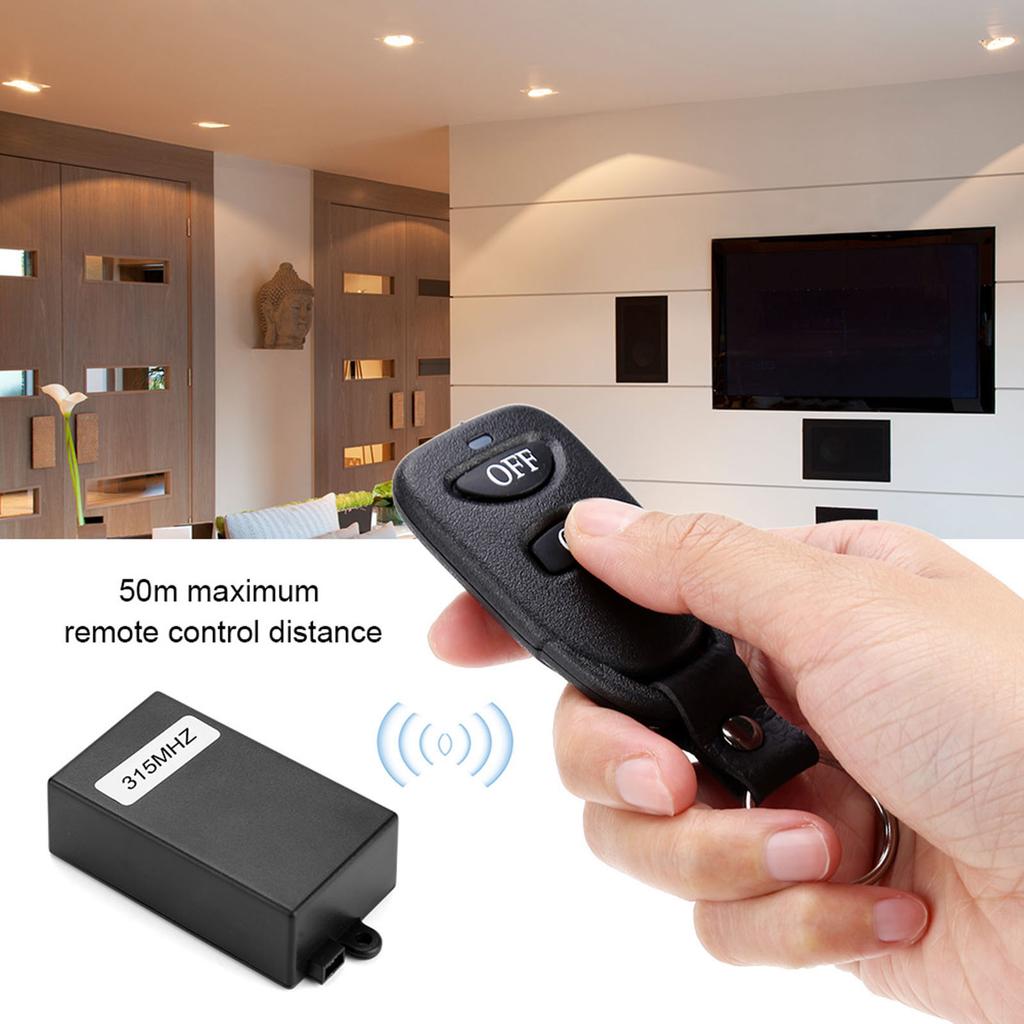 AC 220V 1CH Wireless Remote Control   Relay Receiver Module with 2 Transmitters 433MHZ