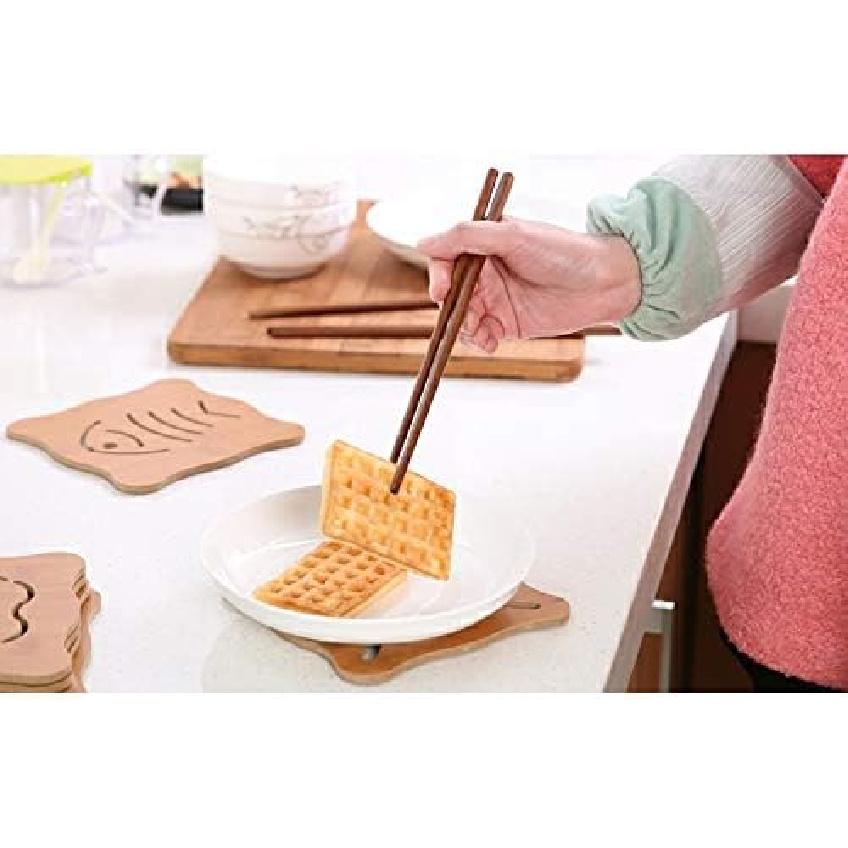 Wooden Chopsticks Reble Dishwasher Safe 10 Pairs Chinese Asian Korea Iron Wood Handmade Chopstick Natural Healthy for Cooking Eating Restaurants