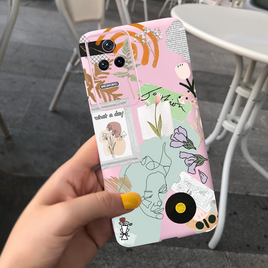 Für Xiaomi Poco F4 Hülle Buntes Kunstmuster Rückseite Für Xiaomi Poco F4 GT PocoF4 Handyhülle 6,67'' Weiches Silikon Fundas Capa
