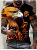 Fashion 3D Eagle Print T Shirt for Men Animal Graphic T-Shirt Casual Loose Round Neck Short Sleeve Tops Summer Men's Clothing
