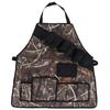 Multi Pockets Apron 600D Oxford Fabric Camouflage Picnic Barbecue Aprons Waterproof(Reed Color )