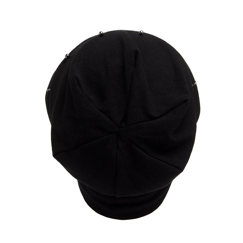 Frauen Beanie Strass Perle Herbst Hut Für Frauen Mode Balaclava Casual Hüte Weibliche Gestrickte Warme Skullies Motorhaube Winter