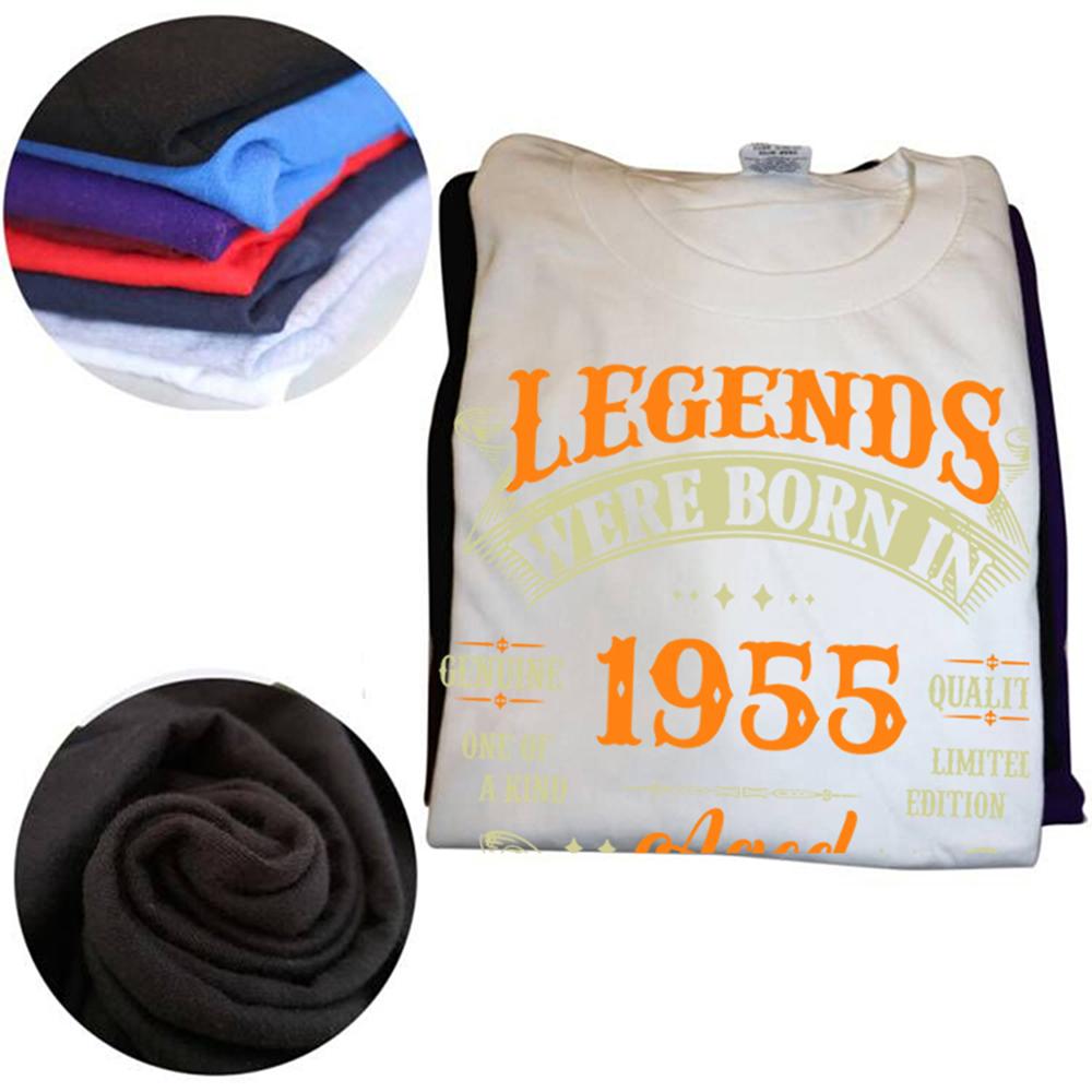 Vintage 1955 69 Years Old T Shirt Men Cotton T-Shirt Tshirt Camiseta Novelty Funny Street Cotton Men Top T-Shirts Design