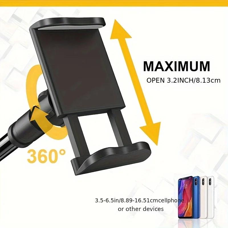 Multi Functional Mobile Phone Live Broadcast Support Folding Computer Lazy Tablet Desktop Bedside Clamp