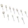 High Quality Wool Felt Grinding Head Rotary Tool Parts Polishing Tool Woodworking 12 Pcs 2.35mm Shank Abrasive Tools Accessories