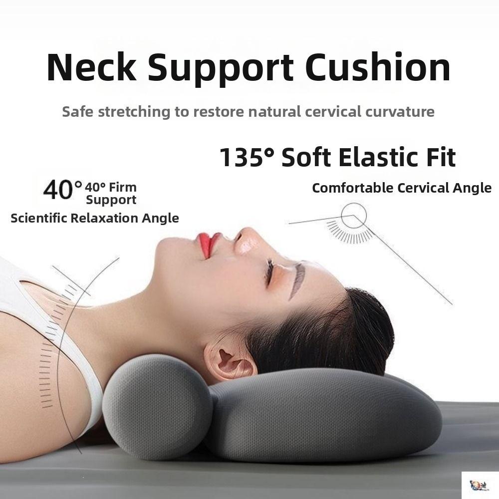 Heating Neck Support Cushion Ergonomic Contour Neck Heated Roll Pillow Cervical Pillow  Back Sleep