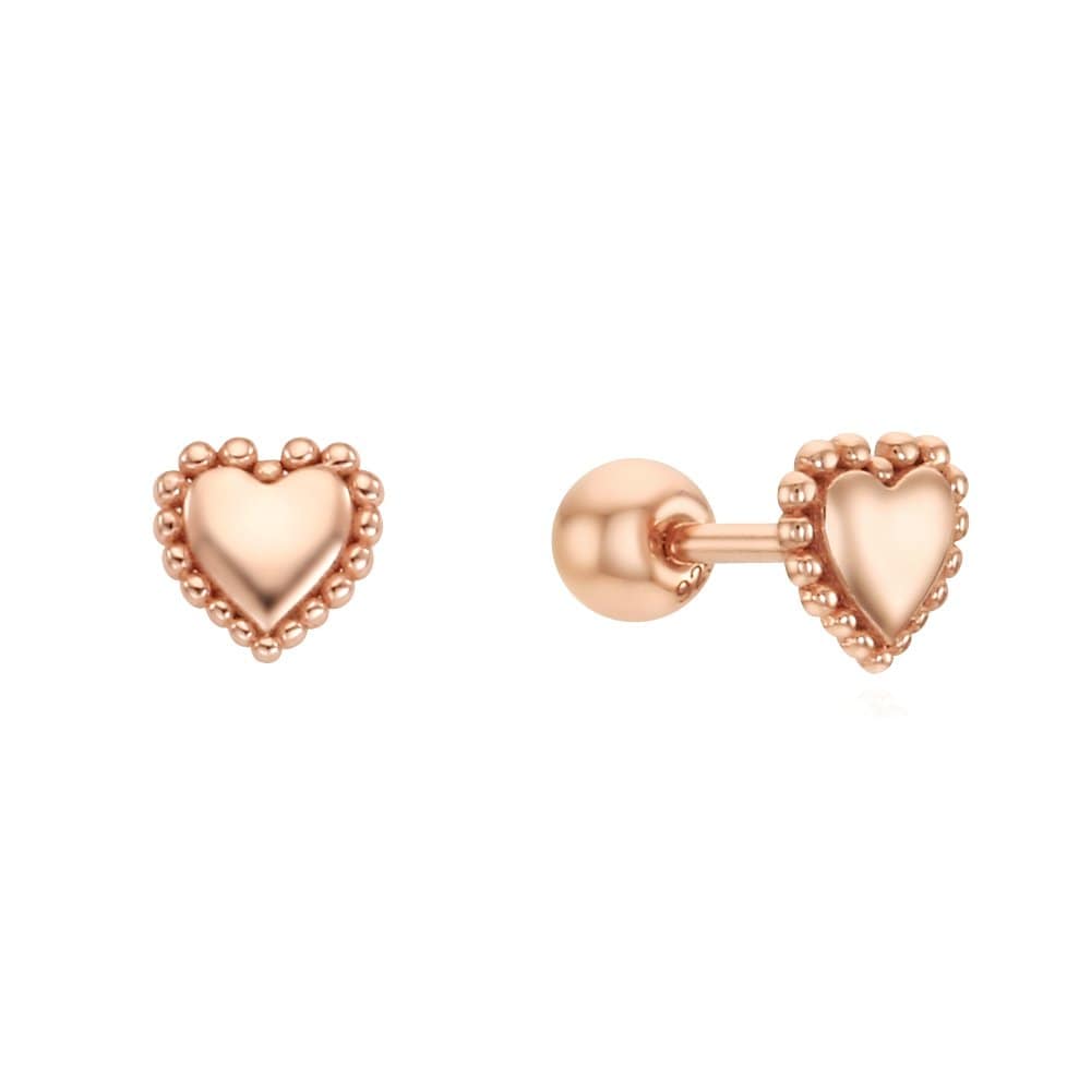 [Rosemont] Silver Heart Piercing (Single) Rc0371