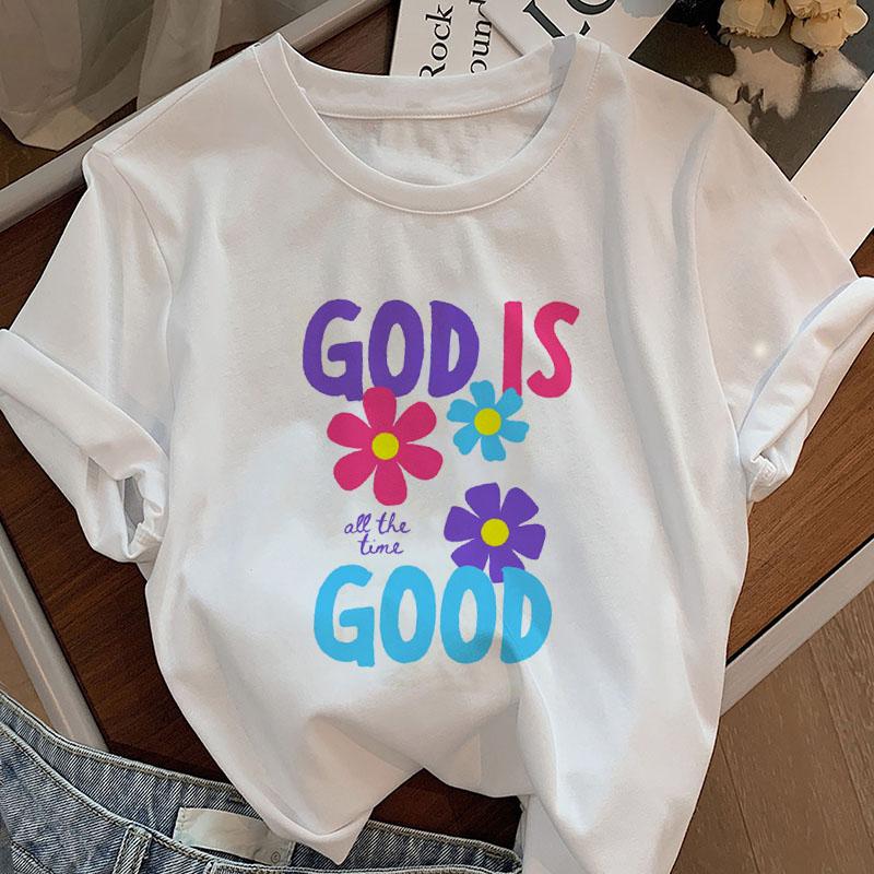 God Is Good TShirt Unisex Summer Modern Christian Faith Tee Short Sleeve Religious Graphic T Shirts Bible Designer Clothes