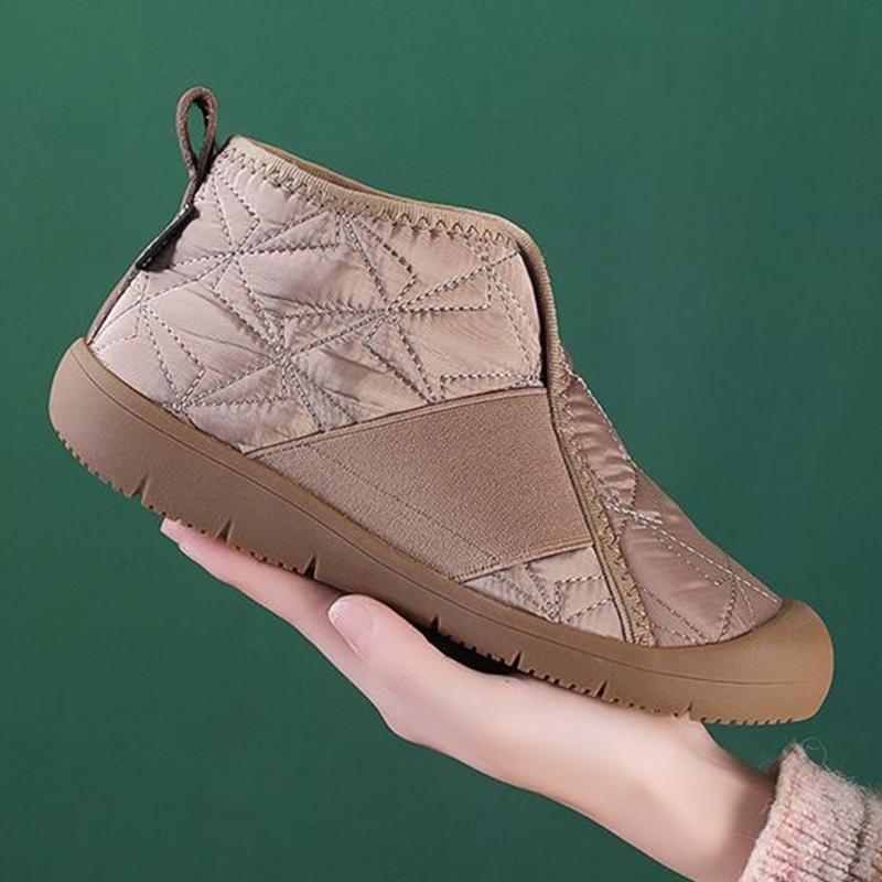 

Женские ботинки Снежные Новые Женские Туфли Слипоны Женские Туфли Легкие Ботильоны на Платформе Модные Ботинки для Женщин Botas Mujer 35 хаки