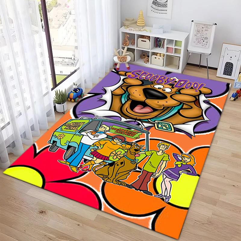 Halloween cartoon comedy adventure movie Scooby-Doo carpet is suitable for living room and bedroom doormats office balcony decorative carpet V14